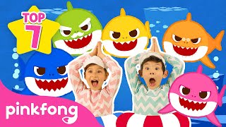 TOP 7 Best Baby Shark Songs  Compilation for Kids  Pinkfong Baby Shark [upl. by Gleich]