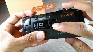 Sony HDRPJ410 Full HD 1080 Projector Camcorder Unboxing Australia [upl. by Negroj]