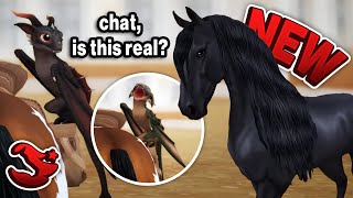 Star Stable SPOILERS  NEW Friesian Horse  Dragon Pets Outfits amp More [upl. by Capp139]