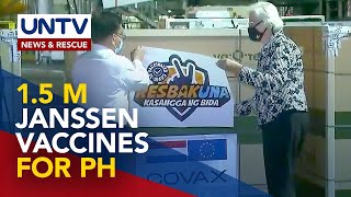 15M doses ng singledose Janssen vaccine natanggap na ng Pilipinas [upl. by Marler876]