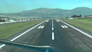 MD11 Cockpit view approachtakeoff Quito airport to Bonaire airport [upl. by Sofer911]