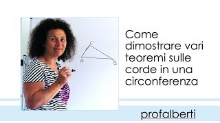 Teoremi sulle corde di una circonferenza [upl. by Layla498]