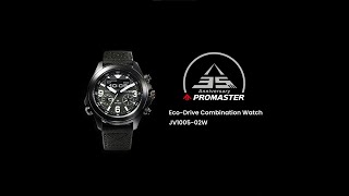 PROMASTER  LAND EcoDrive COMBINATION WATCH JV100502W [upl. by Justino]