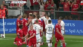 Granit Xhaka Red Card😥 Denmark vs Switzerland 20 All Goals ResultsHighlights [upl. by Eittap]