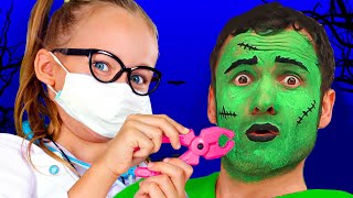 Doctor Halloween to the rescue  Kids Songs And Nursery Rhymes  Maya Mary Mia [upl. by Barber]