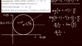 Further Pure 2 FP2 Complex Number Loci 5 Half Line Edexcel Maths [upl. by Gorden]