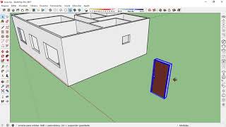 Aula 5  Inserindo Portas Curso Sketchup [upl. by Arehs]