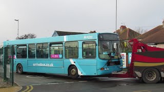 Arriva Buses Wales VDL SB120 Cadet DK55FXH gets taken away for Scrap [upl. by Jania]