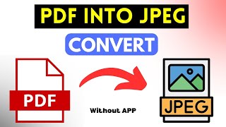 How to Convert PDF to JPG  Convert PDF to JPG in Laptop Computer  JPG to PDF 2024 [upl. by Trstram]