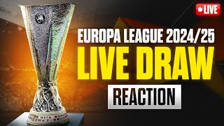 LIVE Europa League 202425 League Phase Draw  REACTION [upl. by Ybroc790]