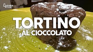 TORTINO AL CIOCCOLATO con cuore morbido RICETTA FACILE [upl. by Juanne277]