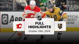 Flames at Golden Knights  October 28 2024  NHL Full Game Highlights [upl. by Yrogreg562]