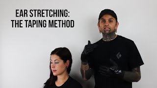 Ear Stretching The Taping Method  UrbanBodyJewelrycom [upl. by Martino]