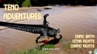 ITS BATHING TIME  The Isle Evrima  Tenontosaurus Gameplay [upl. by Kulda]