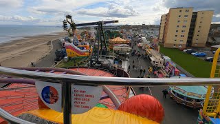 Abie Danters Wild Mouse onride POV  Kirkcaldy Links Market 2024 [upl. by Sirahs]