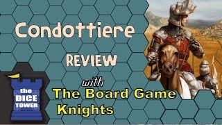 Condottiere Review  with the Board Game Knights [upl. by Norine874]