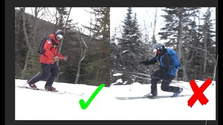 How to CARVE Telemark Turns On ICY Conditions TIP 1 [upl. by Dunkin]