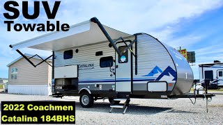 Really Small Travel Trailer RV  2022 Coachmen Catalina 184BHS [upl. by Lang]