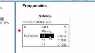 How to Calculate Percentiles in SPSS [upl. by Katharine]