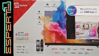 TV Telesystem con SOUNDBAR INTEGRATA certificata TVSAT 4K Qled [upl. by Areyk97]