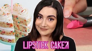 I Baked Lipstick Into A Cake [upl. by Cohleen]