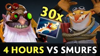 4 hours game vs smurfs — 500000 damage by Techies [upl. by Fanchie]