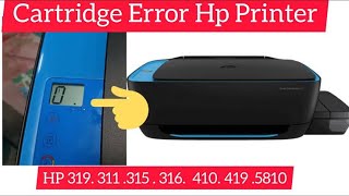 How To Fix HP Ink Tank 310410 Series Print head Alert Light  HP Ink Tank 310410 Cartridge Error [upl. by Cullen]