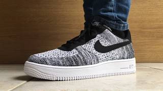 New Nike Air Force 1 Flyknit 20 Unboxing on feet [upl. by Freeman542]