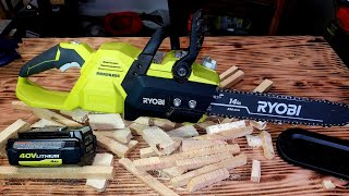 quotNewquot Ryobi 40 Volt Chainsaw quotGen 3quot [upl. by Nileek]