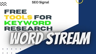 Free Keywords Tool WORDSTREAM Tutorial In Hindi SEO [upl. by Larochelle]