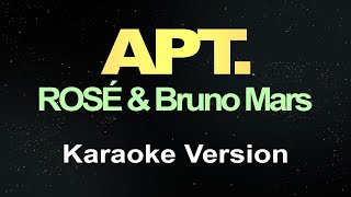 ROSÉ amp Bruno Mars  APT Karaoke [upl. by Yasibit]