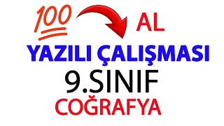 9SINIF YAZILI ÇALIŞMASI COĞRAFYAMEB ÖRNEK SORULAR [upl. by Nitreb]