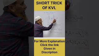 Kirchhoffs Voltage Law KVL Explained  Trick to Write KVL Equation shorts kvl electrical [upl. by Lhok]