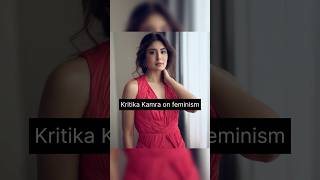 Kritika Kamra talking about feminism 🫶What are you thoughts on “FEMINISM” shorts feminism [upl. by Kciredes859]