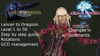 Final Fantasy 14 Lancer to Dragoon guide Level 1  50 in detail [upl. by Bysshe18]