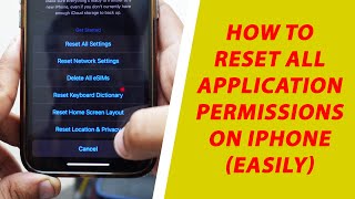 How To Reset All App Permissions On iPhone [upl. by Kellyann]