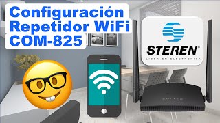 Configuración repetidor wifi STEREN COM825 por wifi o cable ROUTER INALÁMBRICO [upl. by Rawde854]