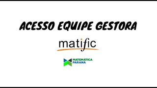 Equipe Gestora  Matific [upl. by Summons545]