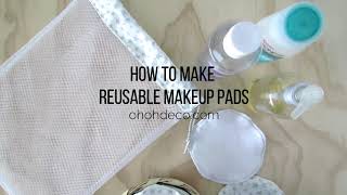 How to make makeup remover pads [upl. by Vinay96]