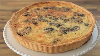 Mushroom Quiche Recipe  How to Make Mushroom Quiche [upl. by Havard934]