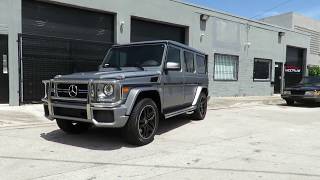 2017 MercedesBenz G63 Matte Grey  5 coats of Ceramic Pro by Advanced Detailing of South Florida [upl. by Odo599]