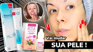 Creme Caseiro  ANTI RUGAS ANTI IDADE e CLAREADOR   Bepantol Derma  Óleo de Rosa Mosqueta [upl. by Eiramave]