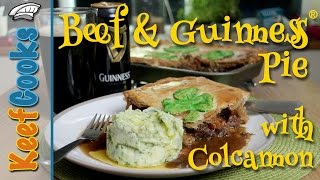 Beef and Guinness Pie with Colcannon for St Patricks Day PieRecipes [upl. by Heng992]