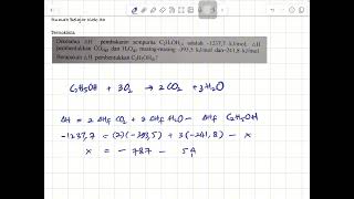 Termokimia Mencari Entalpi Reaksi Pembentukan Etanol Kimia SMA [upl. by Yob]