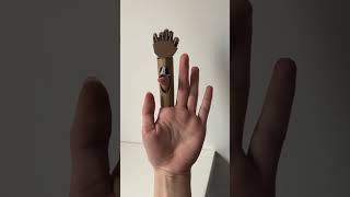 MINI working cardboard hand📦🦾 shorts cardboardcraft crafts engineering [upl. by Elleda]