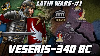 BATTLE OF VESERIS 340 BCLATIN WAR DOCUMENTARYPINPOINT HISTORY [upl. by Eelac]