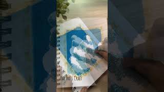 How to draw a Cloud Easily☁️ shortsfeed shortsvideo drawing tutorialtamil oilpastel [upl. by Nessi]