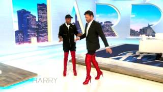 Todrick Hall Teaches Harry Connick Jr How To Walk In Kinky Boots [upl. by Atrim]