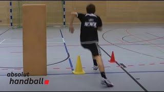 1 on 1 handball offense technique training [upl. by Yekram]