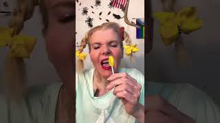 SHORT ASMR CANDY eatingsounds CRINGE OHIO MUKBANG EATING LOLIPOP mouth [upl. by Milicent]